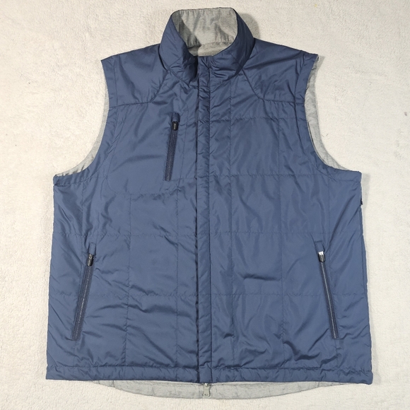 Zero Restriction Kiely Water Repellent Reversible Vest Blue / Gray Men's XL - Picture 7 of 12